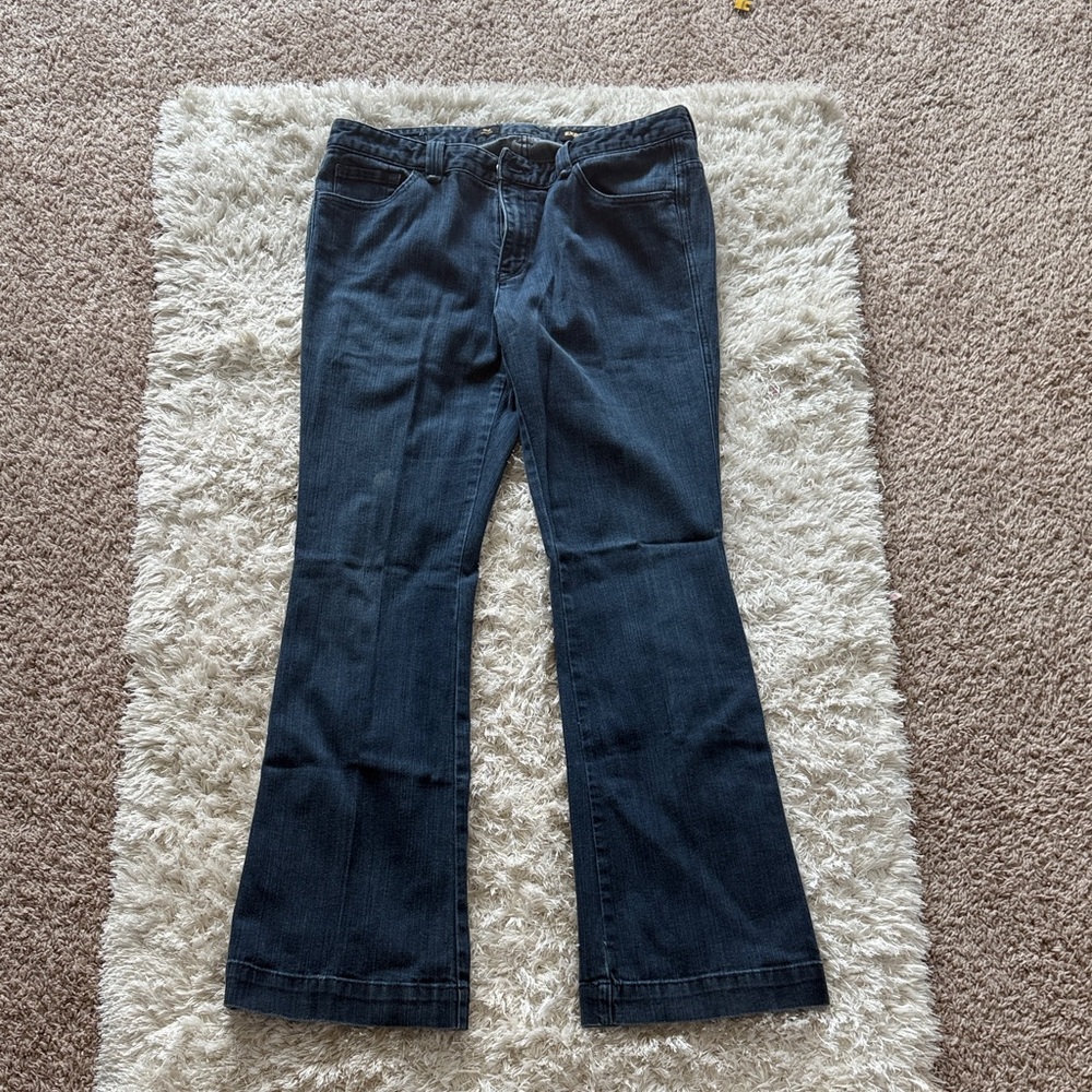 Express Dark Wash Midrise Bootleg Flare Jeans Size 14R